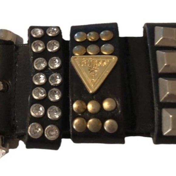 Guess Black Leather Belt - Picture 2 of 4